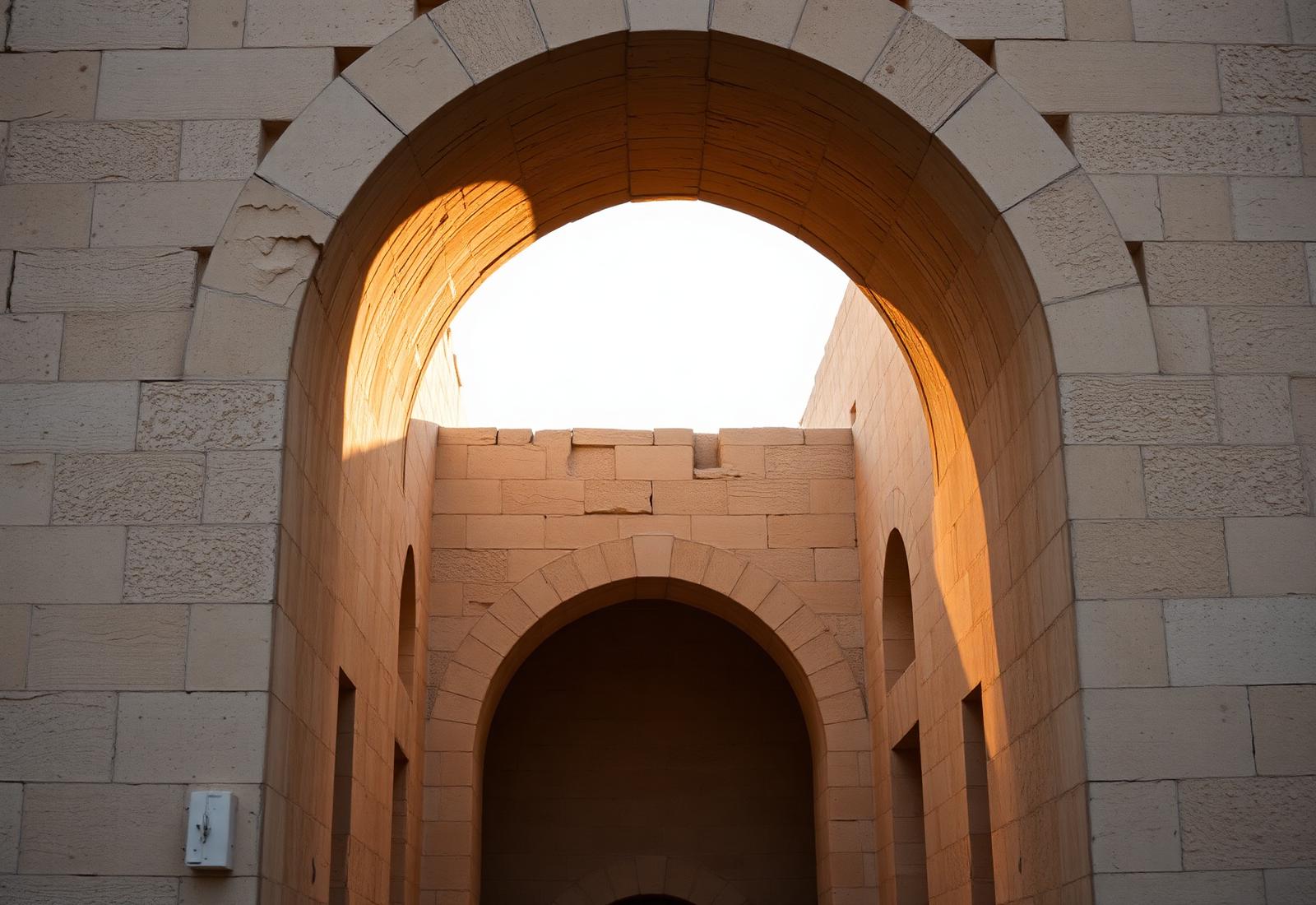 Ancient Jerusalem stone arch